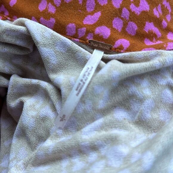 Free People NWT Marsaille mini dress in rust combo size S - Picture 5 of 6